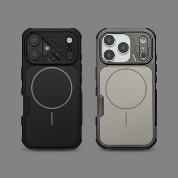 四角氣囊 鎧甲護盾 機甲鏡頭 磁吸手機殼 防摔保護殼 適用於 iPhone 17 16 15 14 13 Pro Max