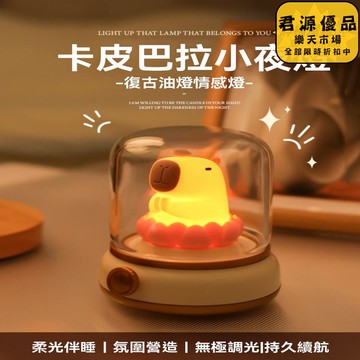 小夜燈 卡皮巴拉小夜燈 創意小夜燈 小眾小夜燈 高級感小夜燈  床頭燈 氛圍燈 夜燈 氣氛燈 拍拍燈