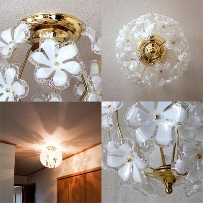 シーリングライト ブルーム 花 おしゃれ 照明器具 シャンデリア