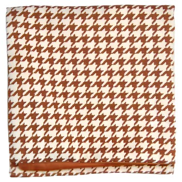 復古千鳥格紋抱枕套 100%聚酯纖維  45 x 45cm  復古橘