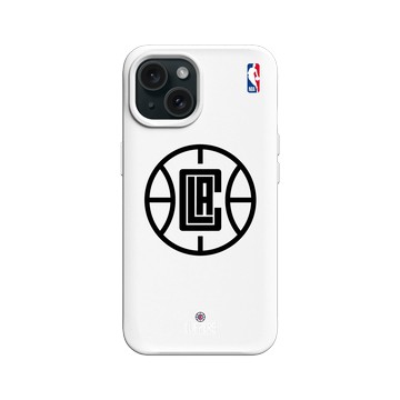 iPhone 15 SolidX 白 - NBA - B&W-洛杉磯快艇 L.A. Clippers B&W - Light