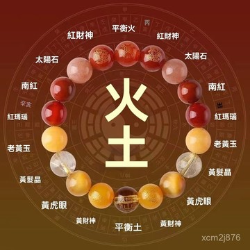 🙏🏻紫南宮過爐 開光🔥一月初更新-五行手鏈補缺喜用金水金木水火土手串男女款水晶瑪瑙定製平衡手鏈 8TYZ
