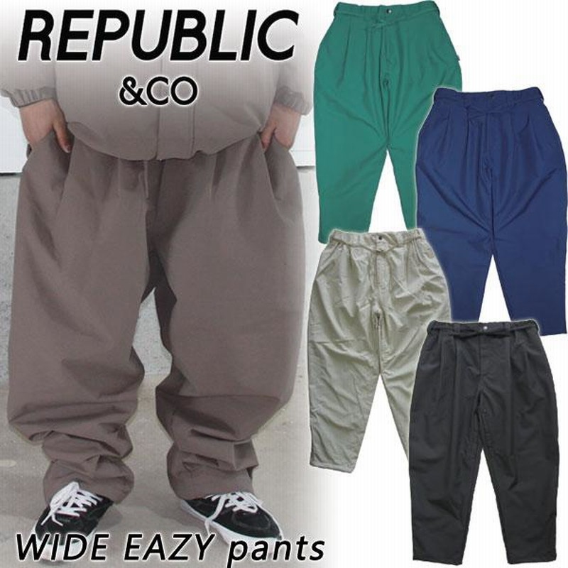 23-24 REPUBLIC &CO/リパブリック WIDE EAZY pant メンズ レディース