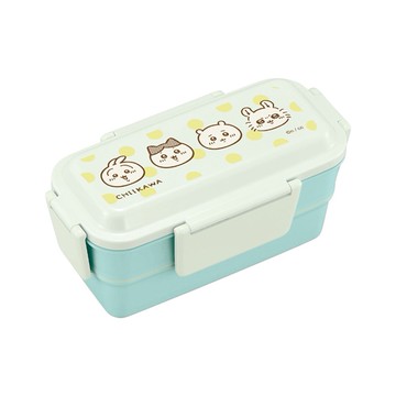 (預購) 日本 Chiikawa 吉伊卡哇 黃色波點雙層便當盒 600ml (JN2191)