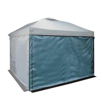 OUTDOORONE 特大黑膠客廳帳炊事帳圍布(雙層圍布一片)-拉鍊款 抗撕裂布料 雙層設計網紗設計-2款可選_廠商直送