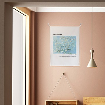 Deer Tree牆面裝飾掛布 掛布1入+掛勾2入  S(49 x 35cm)  Almond Blossom