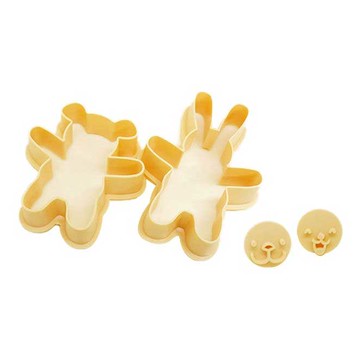 My Cookidea 餅乾模具  小熊 + 兔子 + 可愛表情  1組