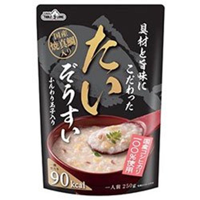 丸善食品工業 テーブルランド 具材と旨味にこだわったたいぞうすい 250gパウチ×24(12×2)袋入