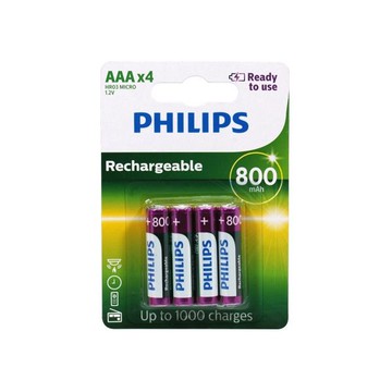 PHILIPS 飛利浦 低自放電4號鎳氫充電電池(4入)【小三美日】※禁空運 DS009918