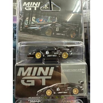 MINI GT 1/64 #1081 Lamborghini Countach LBWK 康塔什 藍寶堅尼 吊卡版
