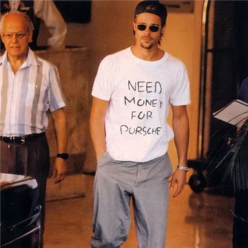 need money for 短袖男女英文雙關美式街頭潮流趣味字母印花T恤夏