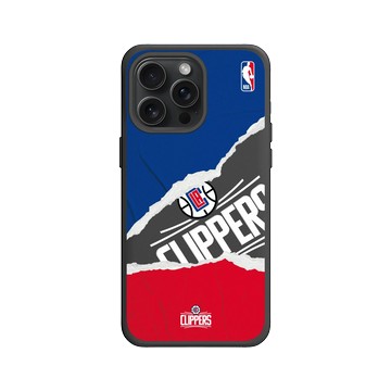 iPhone 15 Pro Max SolidX 黑 - NBA - 熱血系列-洛杉磯快艇 L.A Clippers - Sweat and Tears
