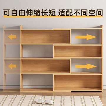 簡易書架落地置物架書櫃子儲物櫃小桌面上木多層矮書本收納架閱讀 99購物節