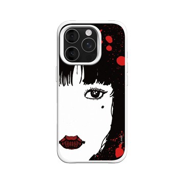 iPhone 16 Pro SolidX 白 - 伊藤潤二驚選集 Junji Ito - 抽色設計款 - 富江