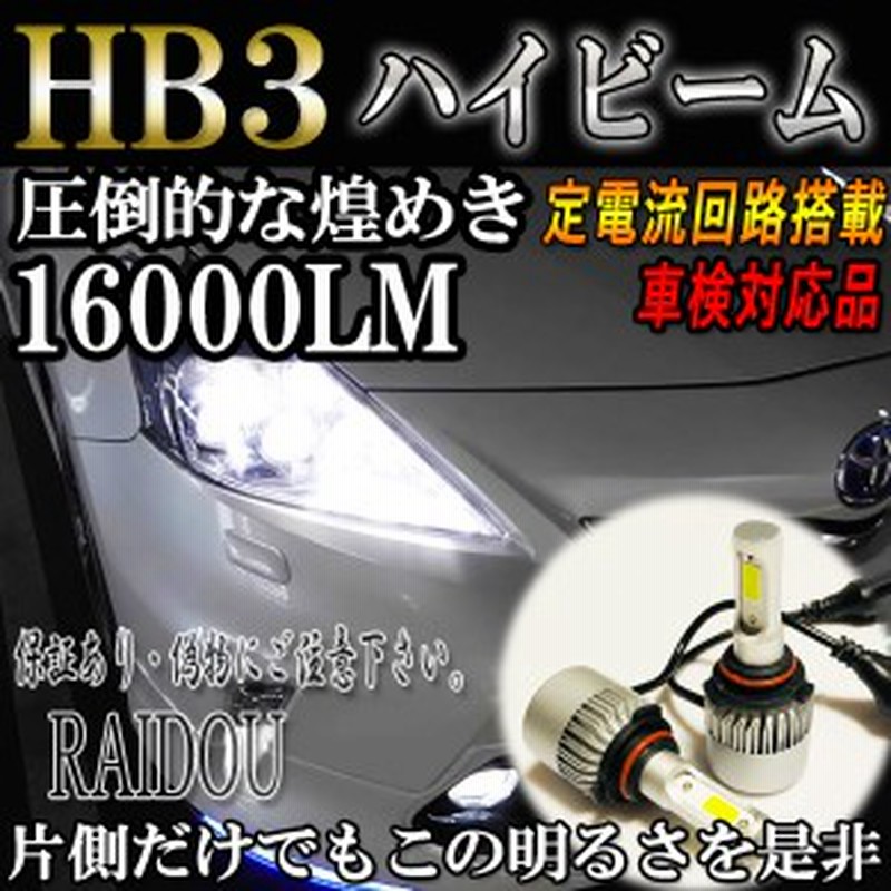 スバル インプレッサ アネシス H20.10- GE系 ヘッドライト ハイビーム LED HB3 9005 車検対応