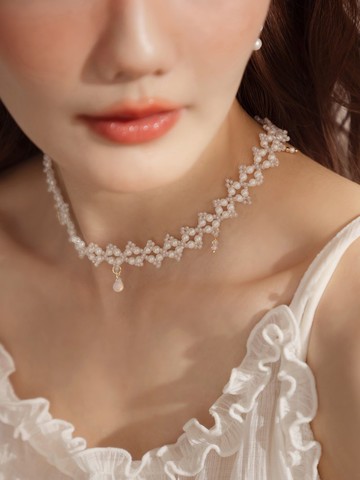 希卡魔法儀式。MUCHAT手作14KGP月光石珍珠項鍊