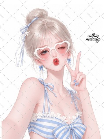 原創貼紙 no.9380 人物貼紙 原創貼紙 人物貼紙 女孩貼紙 原創人物貼紙