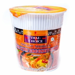 〔Thai Choice〕手軽に楽しめるタイの味 カップ入りインスタントヌードル トムヤムココナッツヌードル   タイチョイス TOM YUM THAI CHO