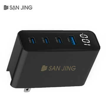 【SANJING 三井】1A3C 100W 氮化鎵充電器 黑色【三井3C】