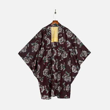 【蛋植物古著】雲端花影緹花古著和服羽織