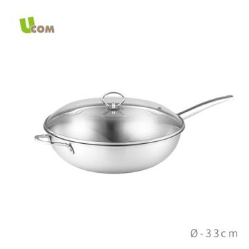 【UCOM 瑞康屋】鍋匠系列MT25台製複合金單柄炒鍋(33cm)