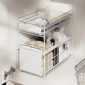 廚房下水槽置物架桌面櫥柜儲物架落地式鐵藝分隔多層整理架子