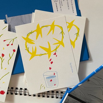 Riso卡片 note:water 那無盡的天空很像你