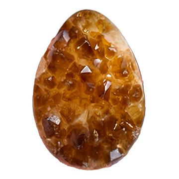 全拋光黃水晶蛋 恐龍蛋  黃色  5 x 6cm