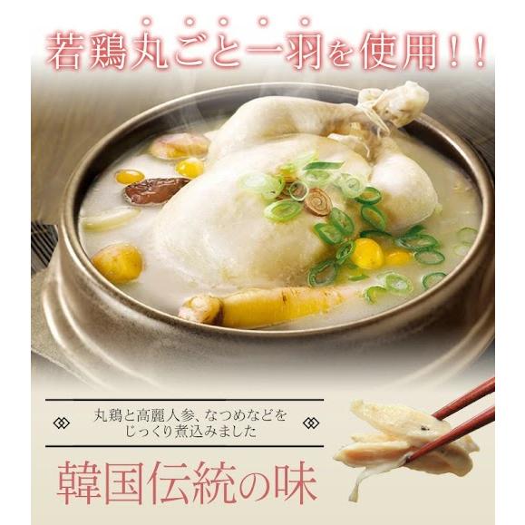 サムゲタン 参鶏湯 1kg 4個セット 4kg 韓国鍋 滋養強壮 鶏肉 高麗人参 スープ コラーゲン 公式