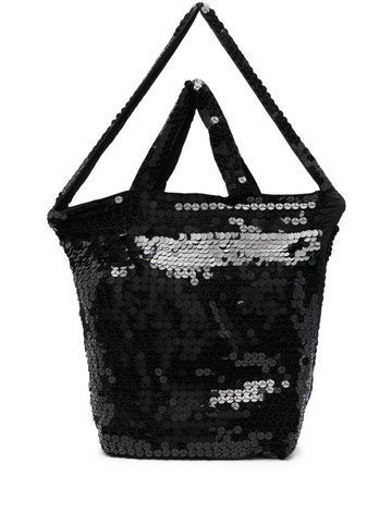 P.A.R.O.S.H. - Giorgi sequin-embellished tote bag - women - Viscose/Viscose/PVC - One Size - Black