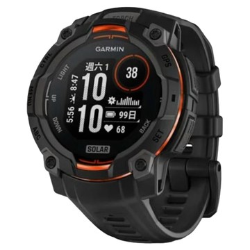GARMIN Instinct 3 Solar 本我系列 GPS太陽能智慧腕錶 45mm  極致黑  1.1吋  GPS + 藍牙