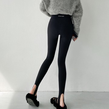 韓版踩腳打底褲鯊魚褲女可外穿高腰秋冬顯瘦收腹緊身褲運動健身瑜鑫弘-素時衣櫥