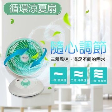 LAPOLO藍普諾9吋廣角空氣循環扇 LA-3512
