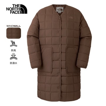 The North Face北面女款棕色DWR防潑水鋪棉外套｜89YH1OI