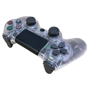 相容手把 PS4適用 透色白  1個  S03-P4-05