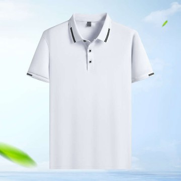【快速出貨🔥舒適透氣】M-5XL男士高端POLO衫 翻領短袖 純色Polo衫 高品質短袖 t恤 夏季上衣 翻領商務T恤