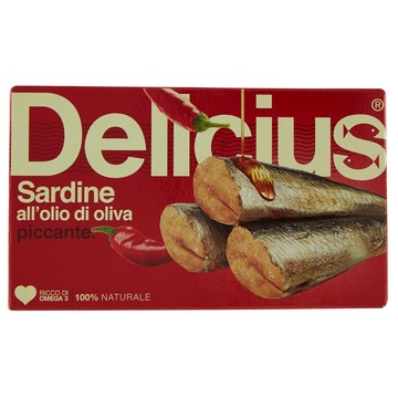 Delicius橄欖油漬辣味沙丁魚