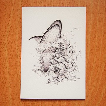 明信片 -- 鯨魚 A款