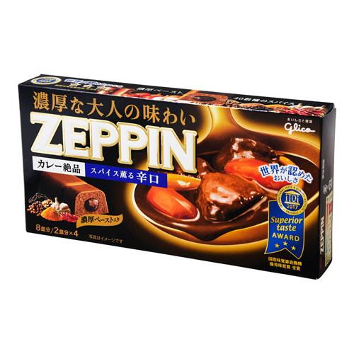 グリコ カレーZEPPIN 辛口ブラック 175g ×10 メーカー直送