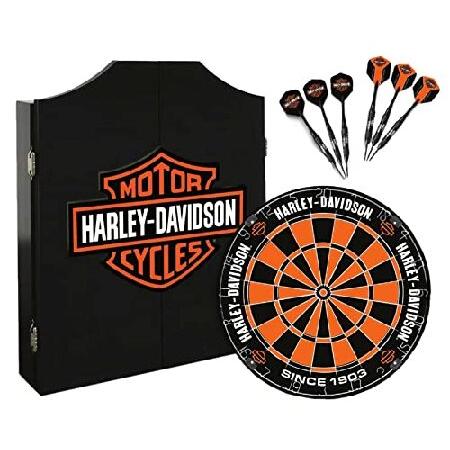 Harley-Davidson Classic Bar ＆ Shield Logo Dart Board Kit Black