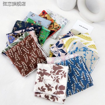 55新款棉麻小方巾小絲巾女春秋夏季時尚韓版頭巾工作嘻哈圍巾