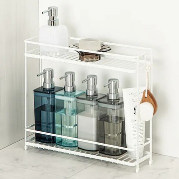 衛浴收納架 雙層 PIATTO2 WH NITORI宜得利家居