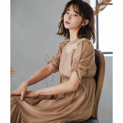 Fashion Letter 結婚式 ワンピース パーティードレス シアー ラメ チュール シフォン 透け感 ロング丈 袖あり ボリューム袖 二の腕カバー 半袖 リボン フレア ロングドレス オケージョン 1.5次会 春 夏 秋 冬 二次会 謝恩会 成人式 同窓会 女子会 お呼ばれ 体型カバー 入学式 卒業式 謝恩会 グレー M レディース