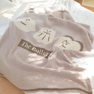【The Butters奶油家族聯名款】甜點好朋友軟綿綿針織半邊絨毯 / DON