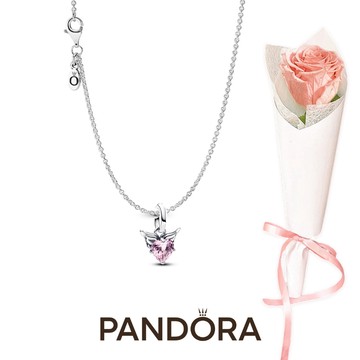 【Pandora官方直營】心之羽翼環扣項鏈- 花束組