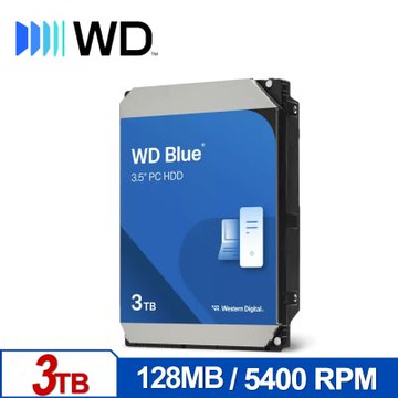 WD30EZZX 藍標 3TB 3.5吋SATA硬碟