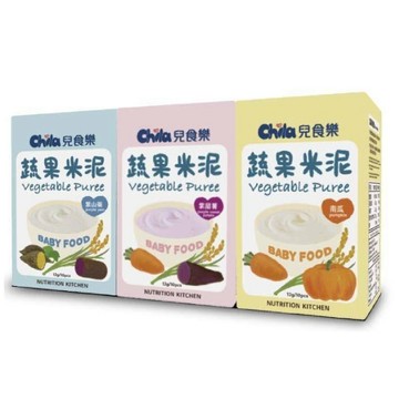 兒食樂 蔬果米泥(3款可選)副食品 4個月以上適用