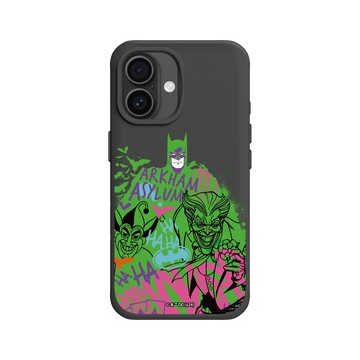 iPhone 16 SolidX 黑 - Joker - 小丑與蝙蝠俠塗鴉款