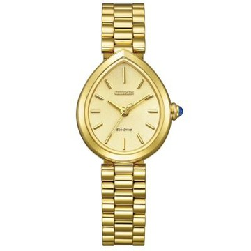 CITIZEN 星辰  Rainell Collection 雨漾款 光動能大三針-女錶( EM1202-50P)35.3 x 26.2mm