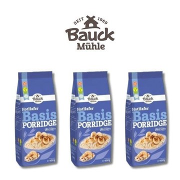 【德國BauckMühle】寶客無麩質能量燕麥粥 (400g/包)(無蛋奶) 3包入